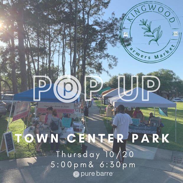 Pure Barre Pop Up Classes at The Kingwood Farmers Market